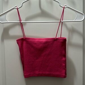 Zara pink crop top